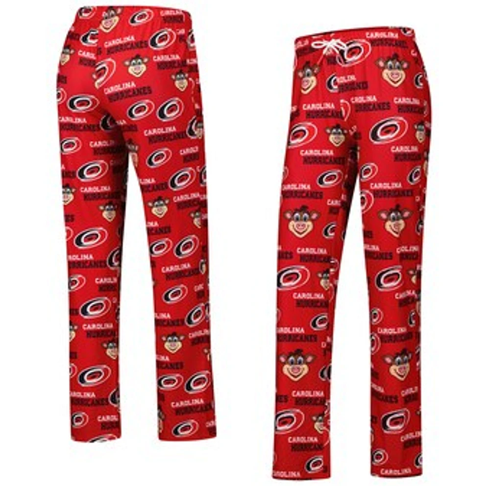 Women's Concepts Sport Red Carolina Hurricanes Zest Allover Print Knit Pants