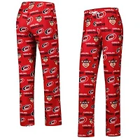 Women's Concepts Sport Red Carolina Hurricanes Zest Allover Print Knit Pants