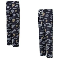 Women's Concepts Sport Black Los Angeles Kings Zest Allover Print Knit Pants