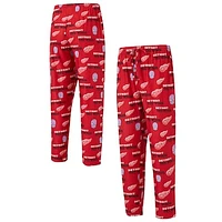 Men's Concepts Sport  Red Detroit Wings All Over Print Knit Pants