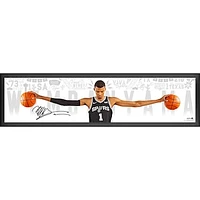 Victor Wembanyama San Antonio Spurs Autographed Framed 84" x 20" Wingspan Photograph