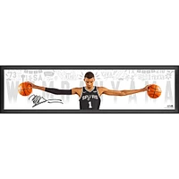 Victor Wembanyama San Antonio Spurs Autographed Framed 84" x 20" Wingspan Photograph