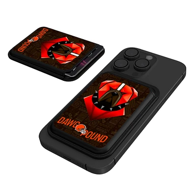 Keyscaper Cleveland Browns Illustrated Magnetic Phone Credit Card Wallet