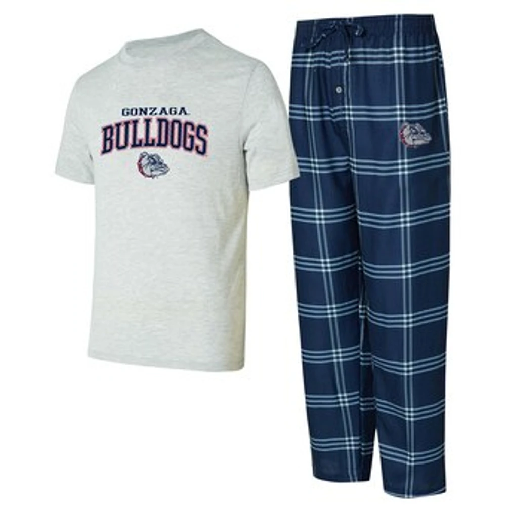 Men's Concepts Sport Gonzaga Bulldogs T-Shirt & Pants Sleep Set