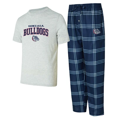 Men's Concepts Sport Gonzaga Bulldogs T-Shirt & Pants Sleep Set