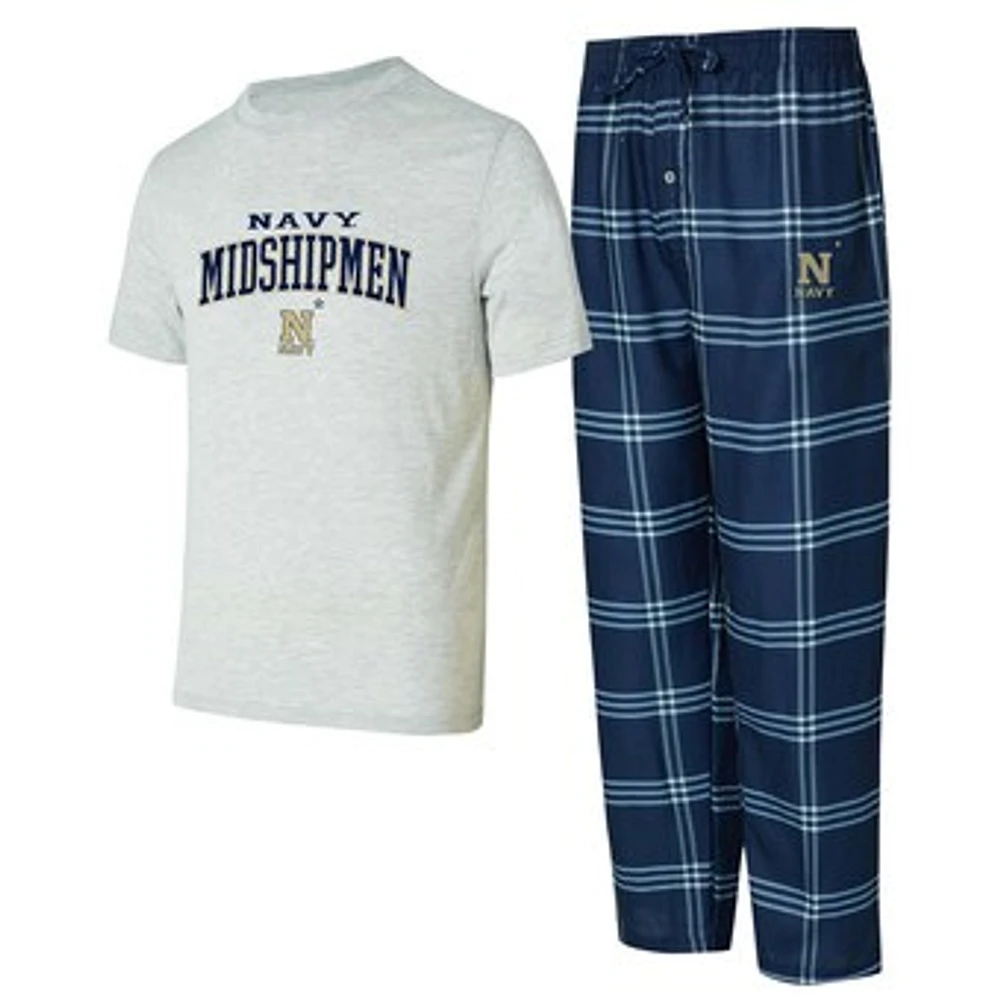 Men's Concepts Sport Navy Midshipmen T-Shirt & Pants Sleep Set