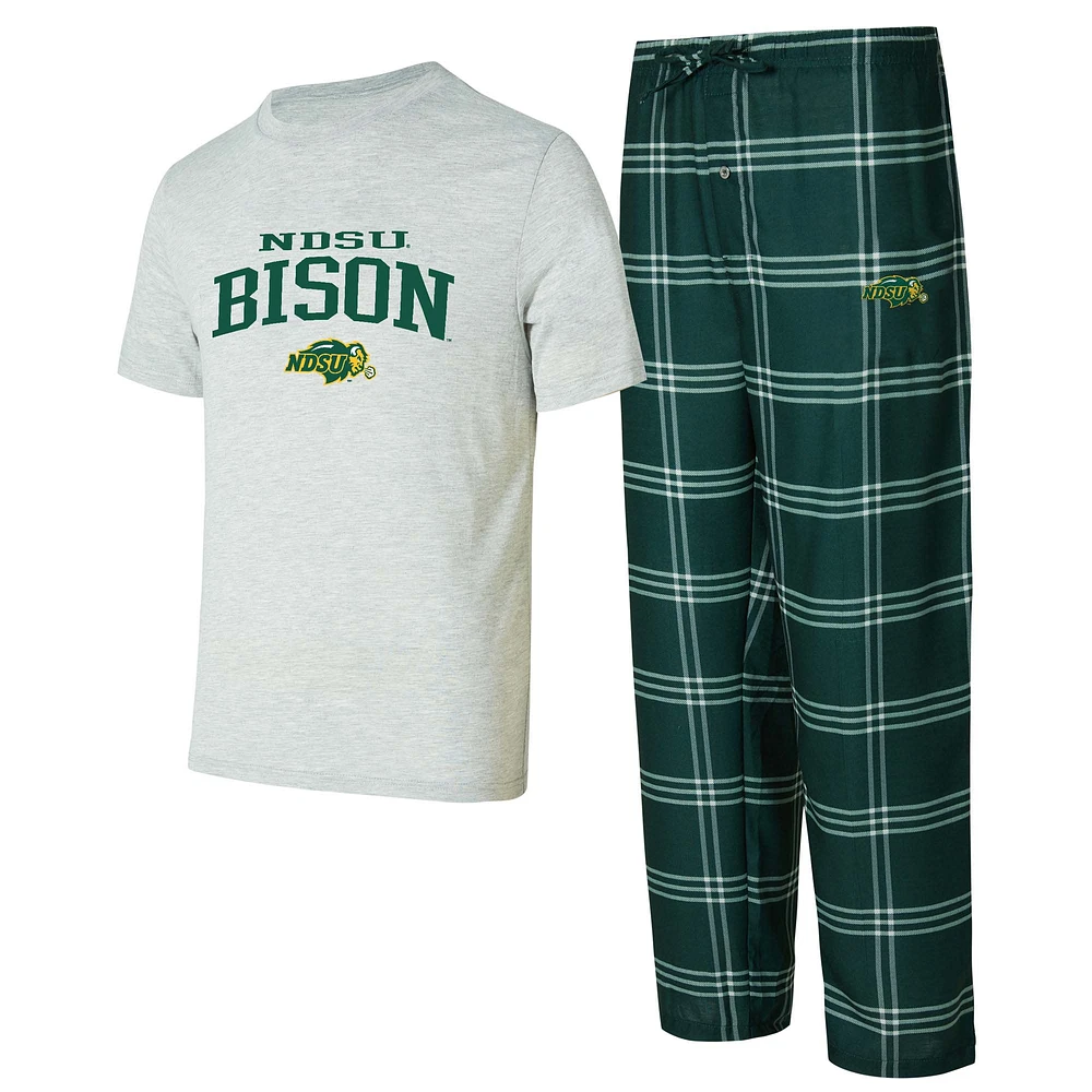 Men's Concepts Sport NDSU Bison T-Shirt & Pants Sleep Set