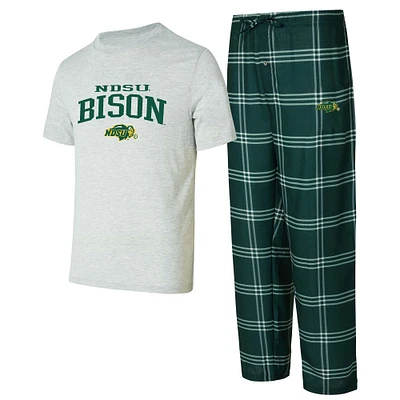 Men's Concepts Sport NDSU Bison T-Shirt & Pants Sleep Set