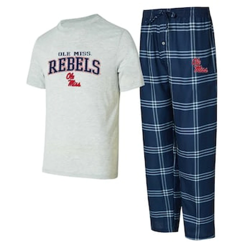 Men's Concepts Sport Ole Miss Rebels T-Shirt & Pants Sleep Set