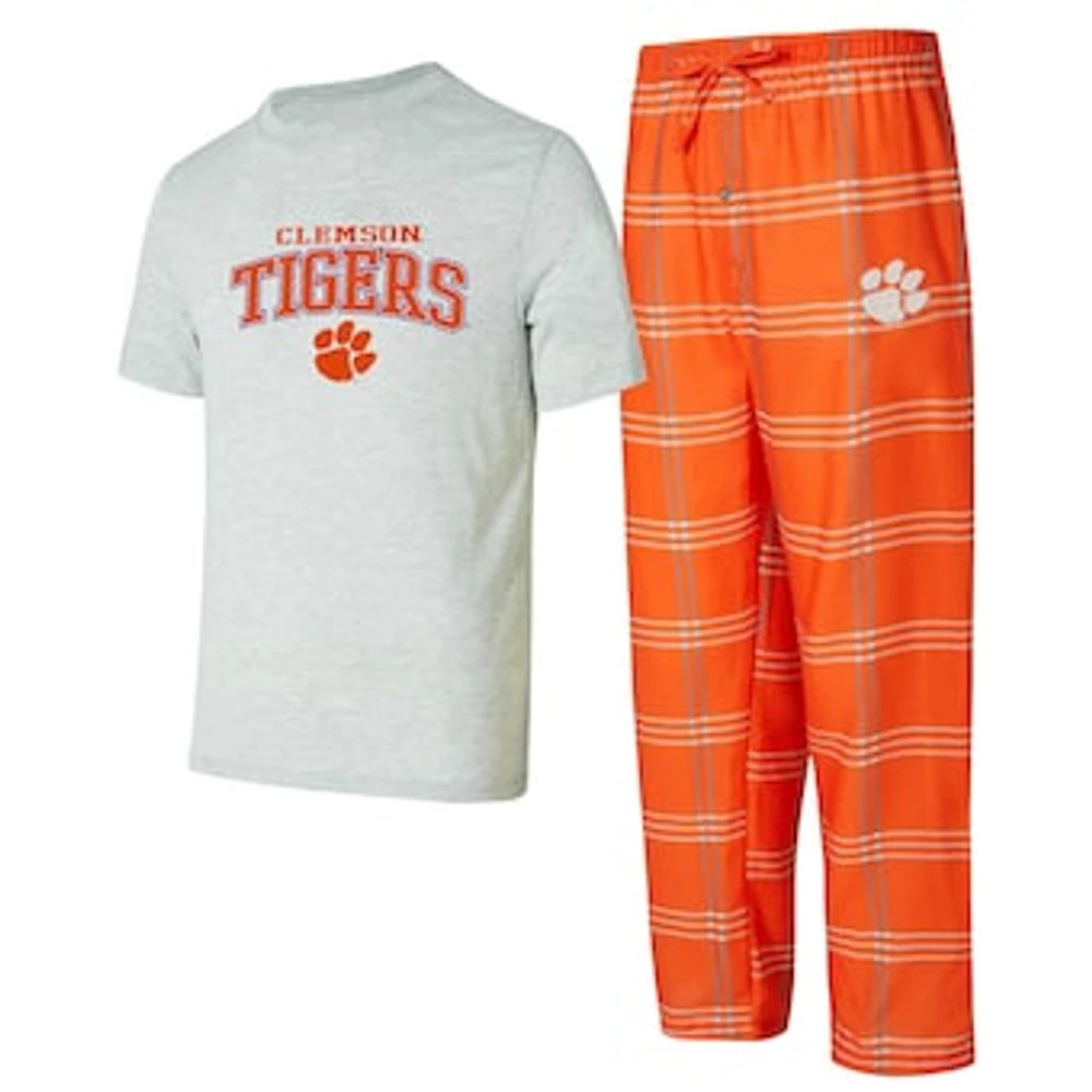 Men's Concepts Sport Clemson Tigers T-Shirt & Pants Sleep Set