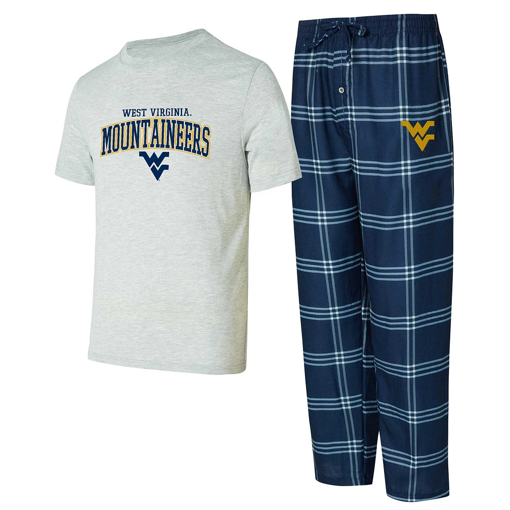 Men's Concepts Sport West Virginia Mountaineers T-Shirt & Pants Sleep Set