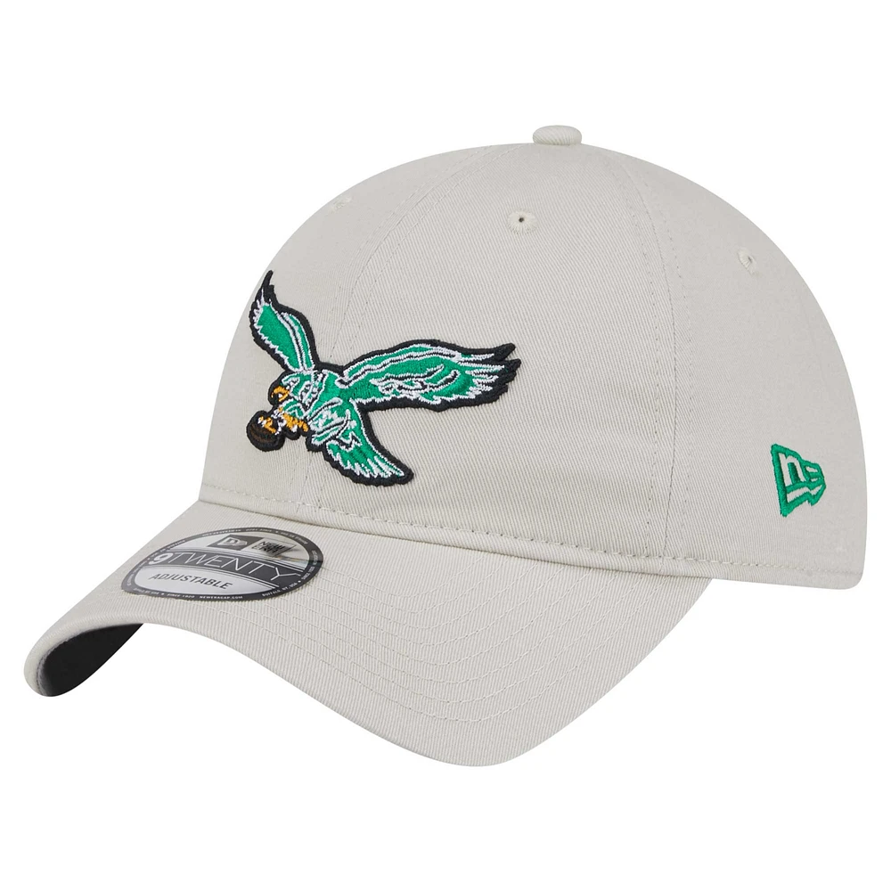 Men's New Era Stone Philadelphia Eagles Playmaker 9TWENTY Adjustable Hat