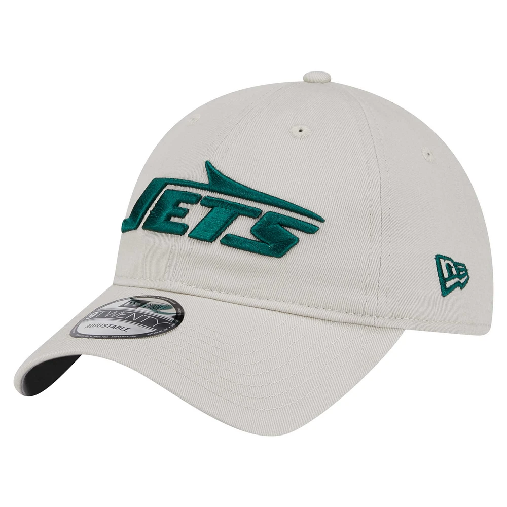 Men's New Era Stone New York Jets Playmaker 9TWENTY Adjustable Hat