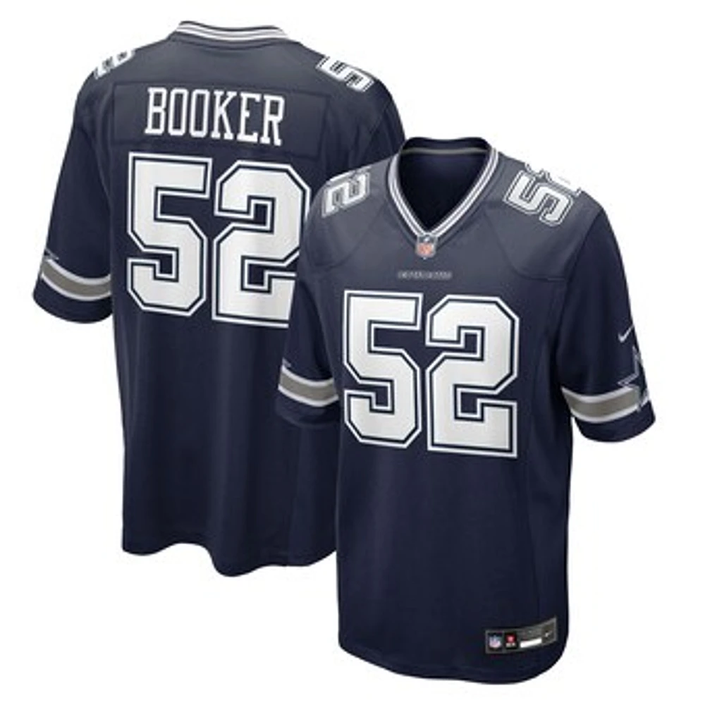 Men's Nike Tyler Booker Navy Dallas Cowboys 2025 NFL Draft First Round Pick Game Jersey