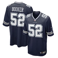 Men's Nike Tyler Booker Navy Dallas Cowboys 2025 NFL Draft First Round Pick Game Jersey