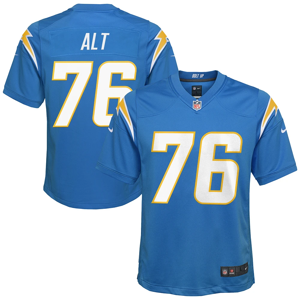 Youth Nike Joe Alt Powder Blue Los Angeles Chargers  Player Game Jersey