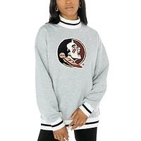 Women's Gameday Couture Gray Florida State Seminoles It To Win Sporty Pullover Sweatshirt