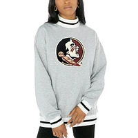 Women's Gameday Couture Gray Florida State Seminoles It To Win Sporty Pullover Sweatshirt