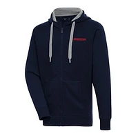 Men's Antigua  Navy NASCAR Patriotic Victory Full-Zip Hoodie