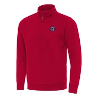 Men's Antigua  Red NASCAR Salutes Victory Quarter-Zip Jacket