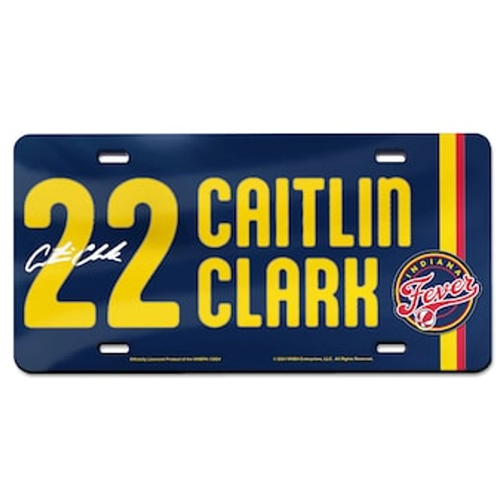 WinCraft Caitlin Clark Indiana Fever Laser Cut Acrylic License Plate