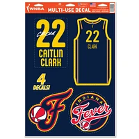 WinCraft Caitlin Clark Indiana Fever 11'' x 17'' Multi-Use Decal Set