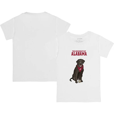 Youth Tiny Turnip White Alabama Crimson Tide Black Lab T-Shirt