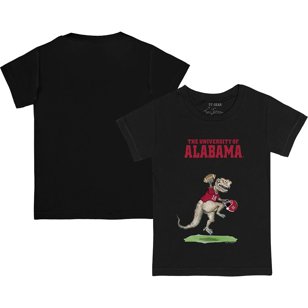 Youth Tiny Turnip Black Alabama Crimson Tide T-Rex T-Shirt