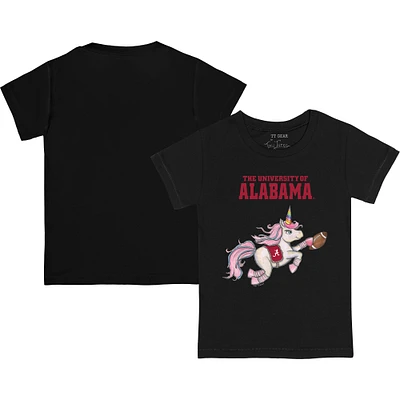 Youth Tiny Turnip Black Alabama Crimson Tide Unicorn T-Shirt