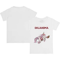 Youth Tiny Turnip White Oklahoma Sooners Unicorn T-Shirt