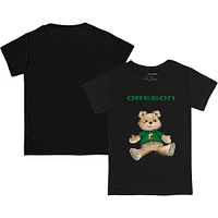 Youth Tiny Turnip Black Oregon Ducks Teddy Bear T-Shirt