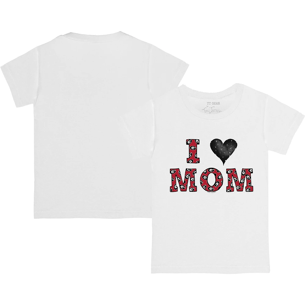 Toddler Tiny Turnip Georgia Bulldogs I Love Mom T-Shirt