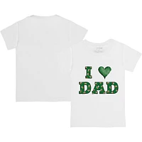 Toddler Tiny Turnip White Oregon Ducks I Love Dad  T-Shirt