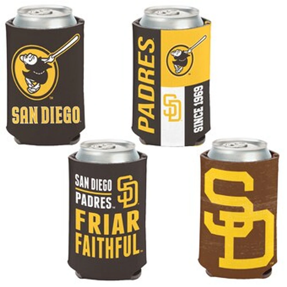 WinCraft San Diego Padres 4-Pack 12oz. Can Cooler Set