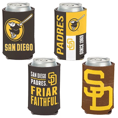 WinCraft San Diego Padres 4-Pack 12oz. Can Cooler Set