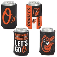 WinCraft Baltimore Orioles 4-Pack 12oz. Can Cooler Set