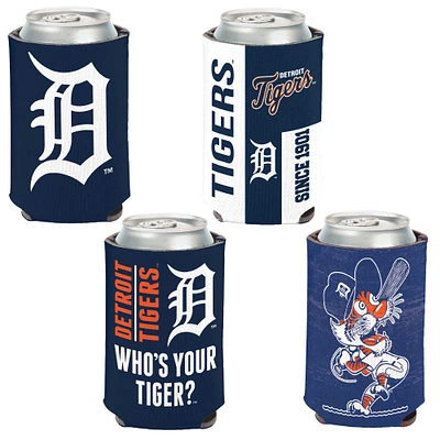 WinCraft Detroit Tigers 4-Pack 12oz. Can Cooler Set