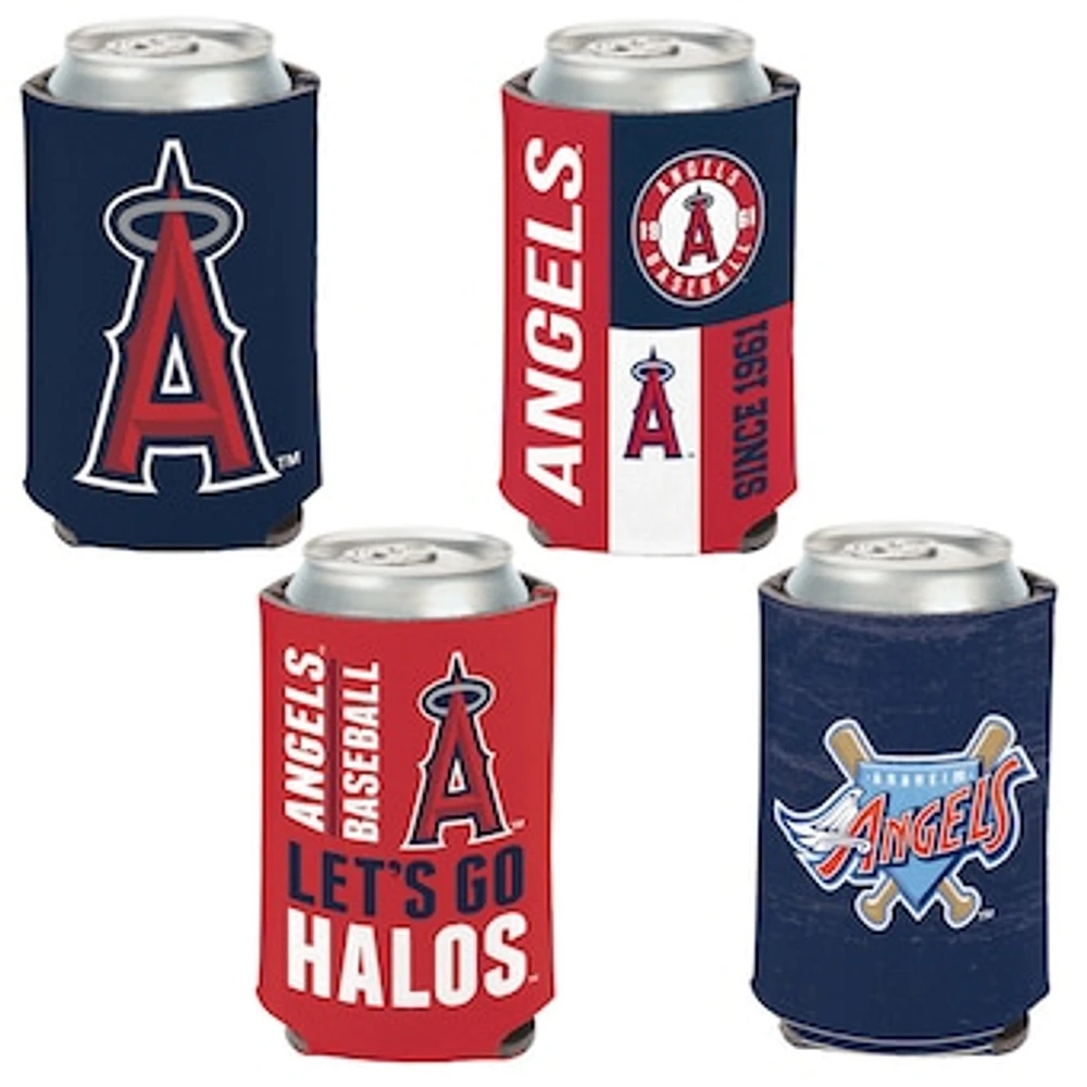 WinCraft Los Angeles Angels 4-Pack 12oz. Can Cooler Set