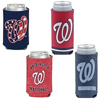 WinCraft Washington Nationals Slim & 12oz. Can Cooler 4-Pack Set