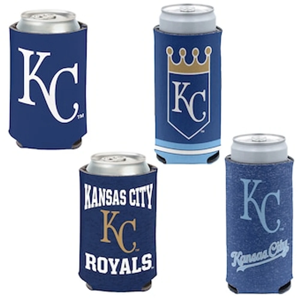 WinCraft Kansas City Royals Slim & 12oz. Can Cooler 4-Pack Set