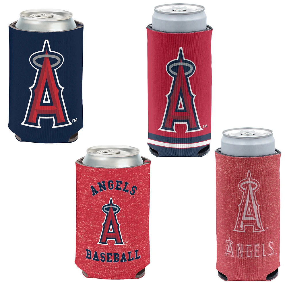 WinCraft Los Angeles Angels Slim & 12oz. Can Cooler 4-Pack Set