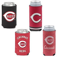 WinCraft Cincinnati Reds Slim & 12oz. Can Cooler 4-Pack Set