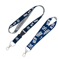 WinCraft New York Yankees 2-Pack Lanyard with Detachable Buckle & Key Strap Set