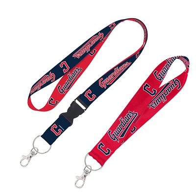 WinCraft Cleveland Guardians 2-Pack Lanyard with Detachable Buckle & Key Strap Set