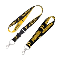 WinCraft Pittsburgh Pirates 2-Pack Lanyard with Detachable Buckle & Key Strap Set