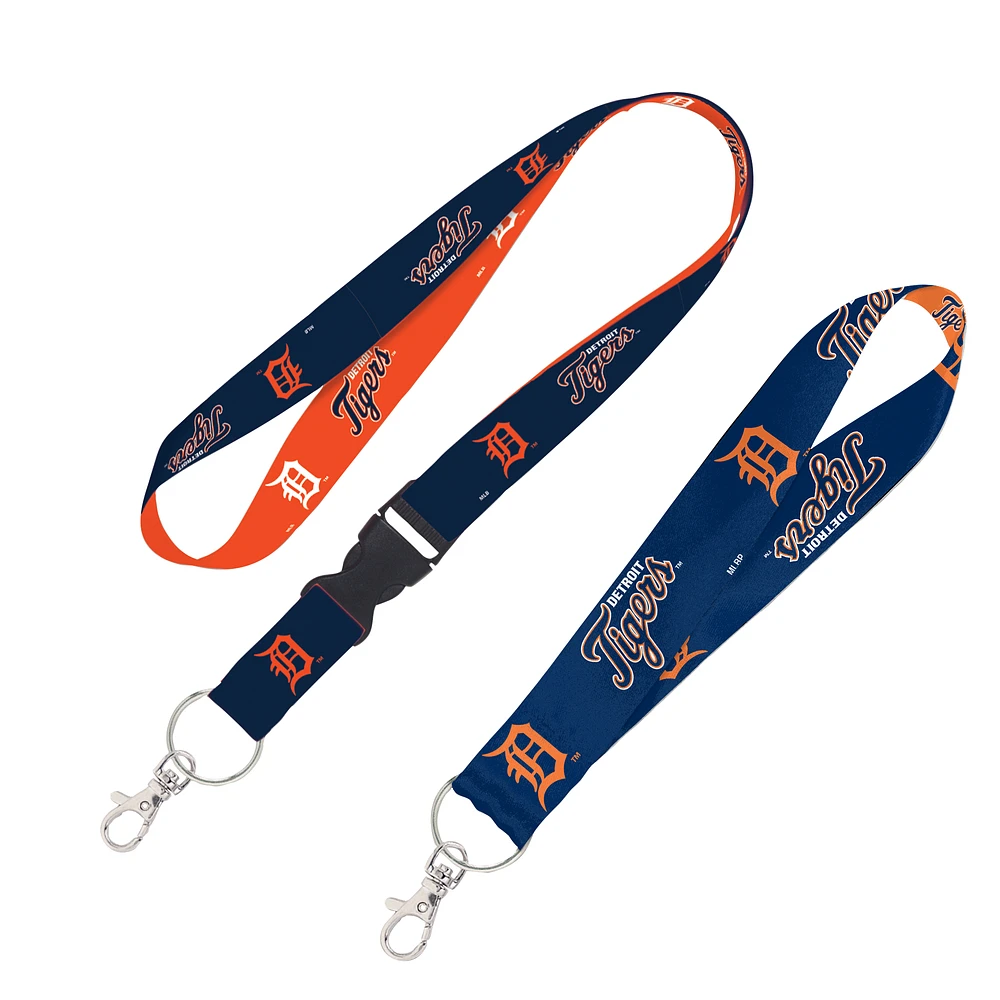 WinCraft Detroit Tigers 2-Pack Lanyard with Detachable Buckle & Key Strap Set