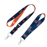 WinCraft Detroit Tigers 2-Pack Lanyard with Detachable Buckle & Key Strap Set