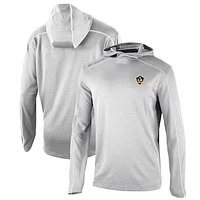 Men's Columbia Gray LA Galaxy Omni-Wick Shotgun Pullover Hoodie