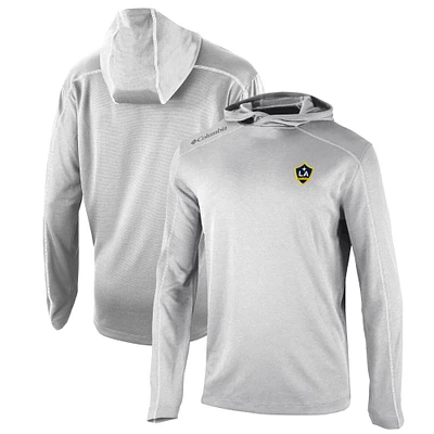 Men's Columbia Gray LA Galaxy Omni-Wick Shotgun Pullover Hoodie