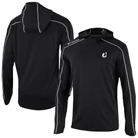 Men's Columbia Black Minnesota United FC Omni-Wick Shotgun Pullover Hoodie